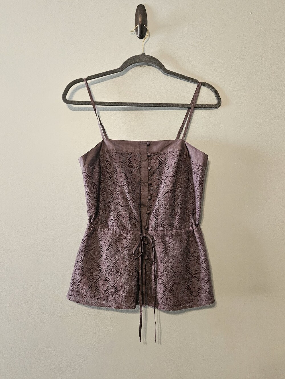 Banana Republic Lace-Front Spaghetti Strap Camisole in Mauve